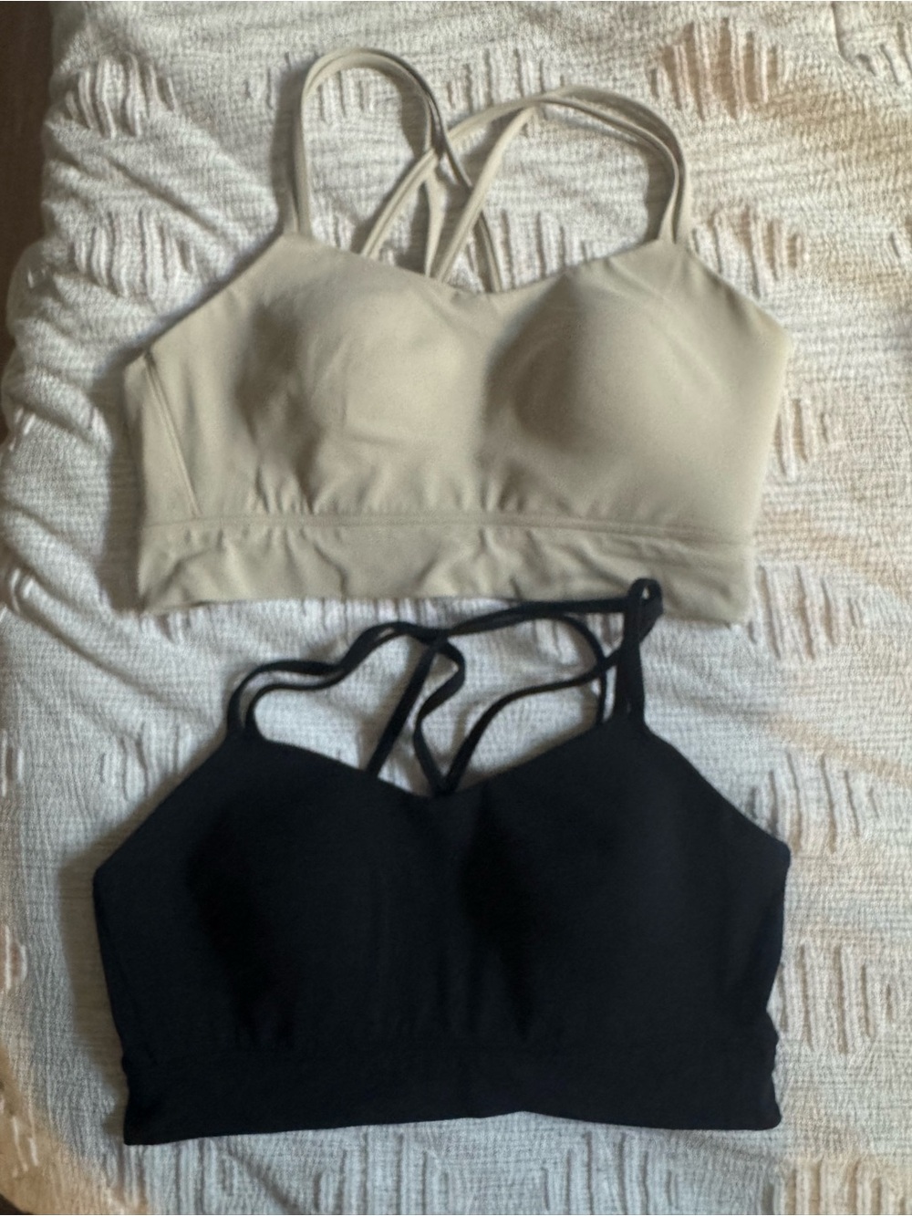 Black & Beige CRZ molded cup bras